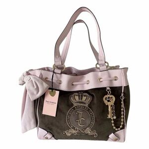 Juicy Couture Pink and Brown Shoulder Bag